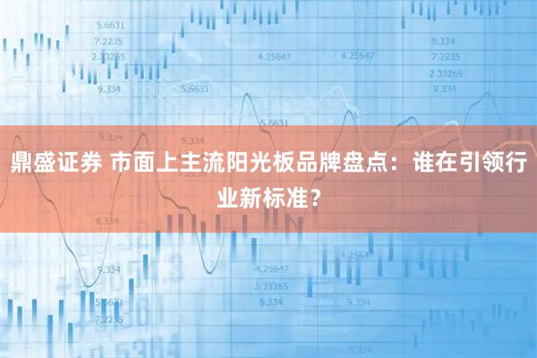 鼎盛证券 市面上主流阳光板品牌盘点:谁在引领行业新标准?