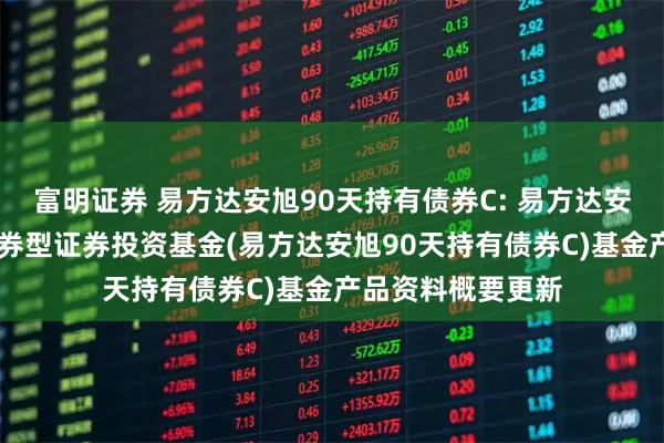 富明证券 易方达安旭90天持有债券C: 易方达安旭90天持有期债券型证券投资基金(易方达安旭90天持有债券C)基金产品资料概要更新